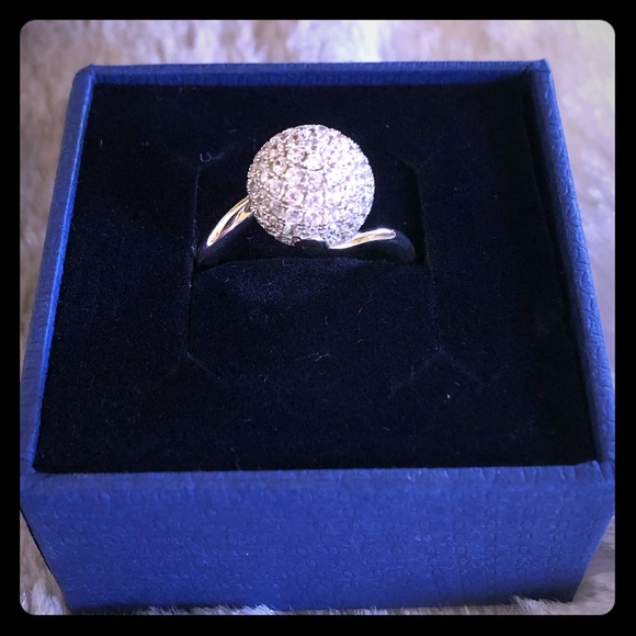 Jewelry - ❗️FINAL $⬇️ EUC 925 CZ ‘Disco Ball’ Ring